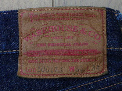 WAREHOUSE（ウエアハウス）1001XX/100時間/パッチ