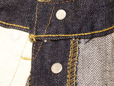 LEVI'S501XX VINTAGE/フロントボタン付近